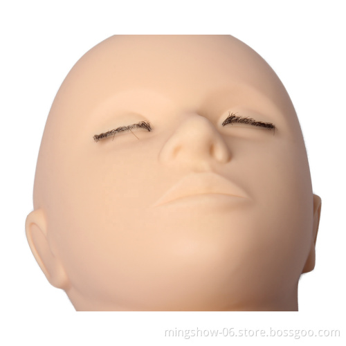 head mannequin face painting makeup training practice